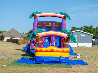 18Ft Mauna Lua Dual Lane W/ Slip N Slide