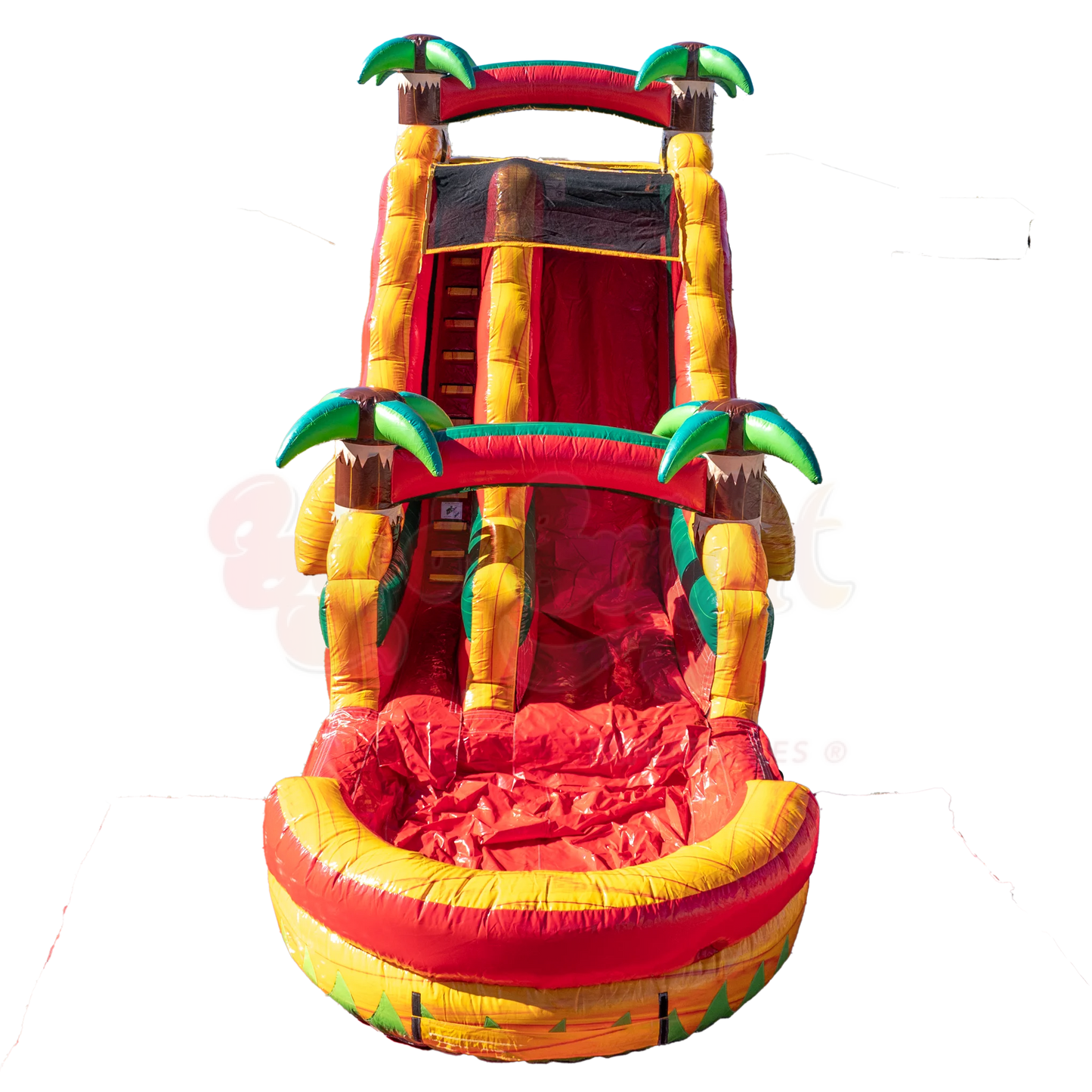 18Ft Orange Surge Single Lane Slide