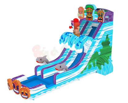 22' Tiki Tovi's Single Lane Slide 22_TikiTovi_sSingleLanePreorderPrice_3_795 - Big and Bright Inflatables