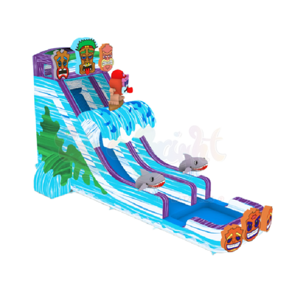 22' Tiki Tovi's Single Lane Slide 22_BlueParadiseXL.jpeg700x700700x700700x700_2 - Big and Bright Inflatables