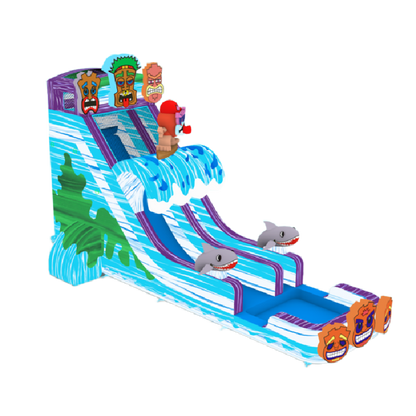 22' Tiki Tovi's Single Lane Slide 22_BlueParadiseXL.jpeg700x700700x700700x700_2 - Big and Bright Inflatables