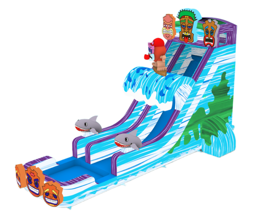 22' Tiki Tovi's Single Lane Slide 22_TikiTovi_sSingleLanePreorderPrice_3_795 - Big and Bright Inflatables