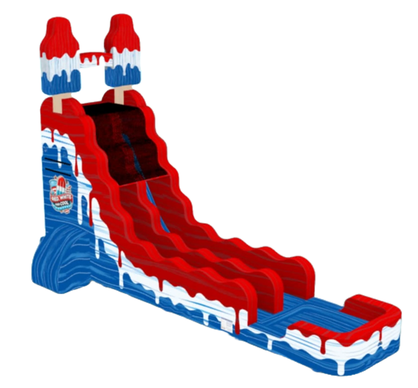 22Ft Red White And Cool Popsicle Slide