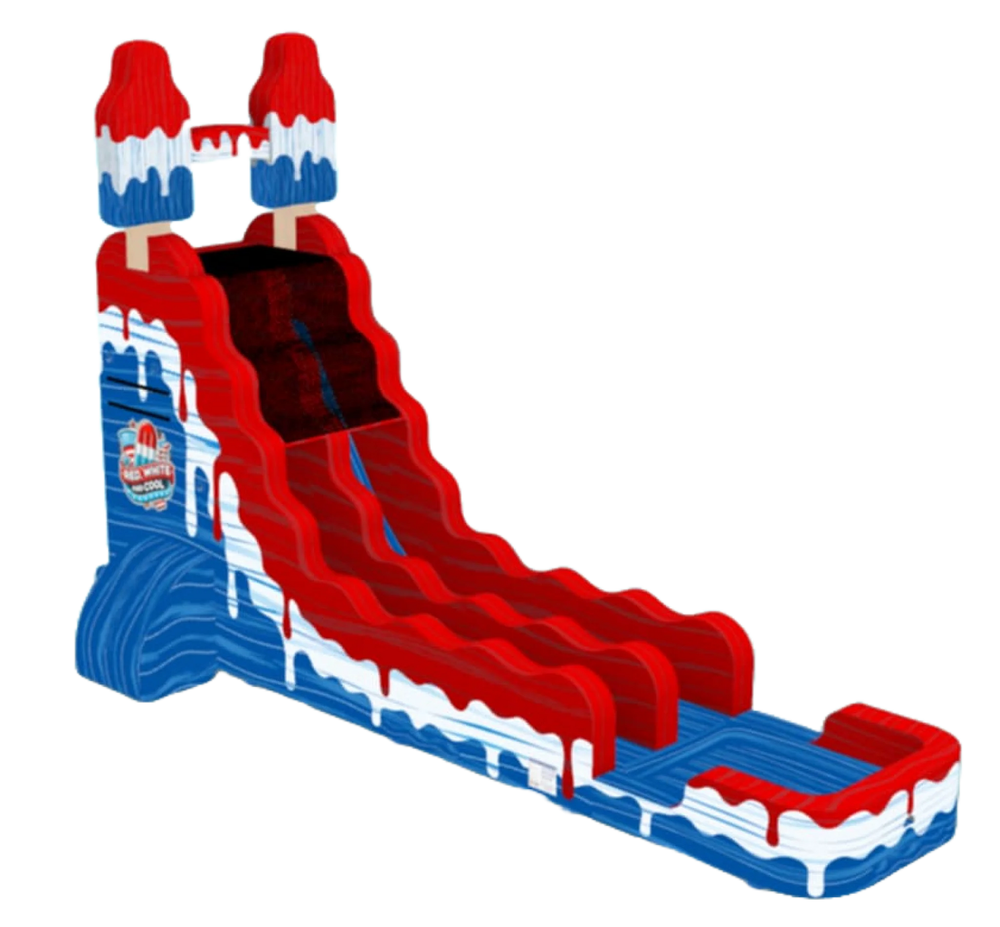 22Ft Red White And Cool Popsicle Slide