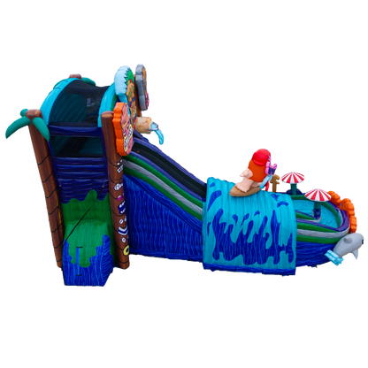 Tiki Tovi's Big and Bright Waterpark Slide BBIWaterpark4square - Big and Bright Inflatables