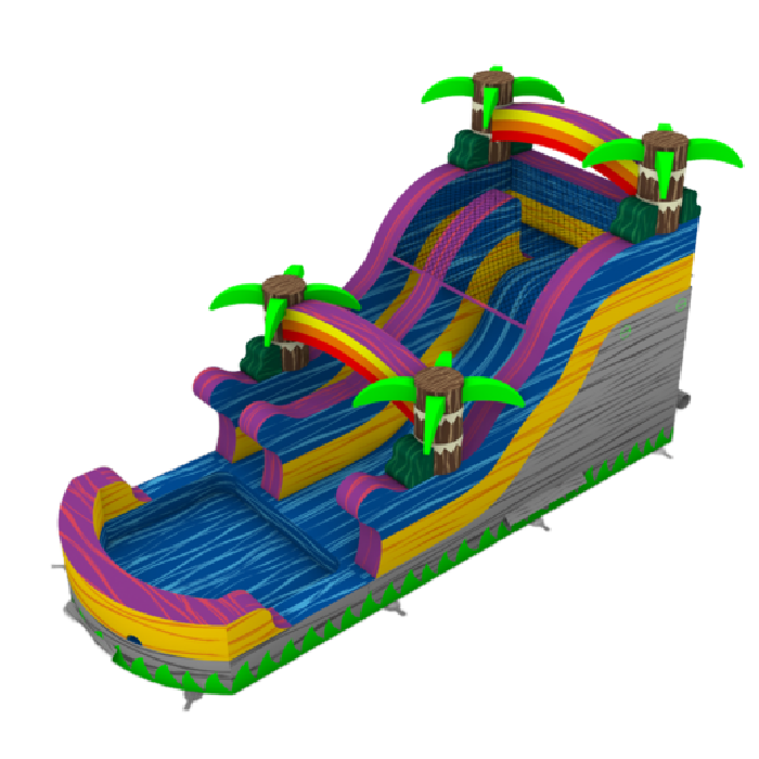 14' Rippling Rush Slide BOTHDOLLIEScopy2_1 - Big and Bright Inflatables