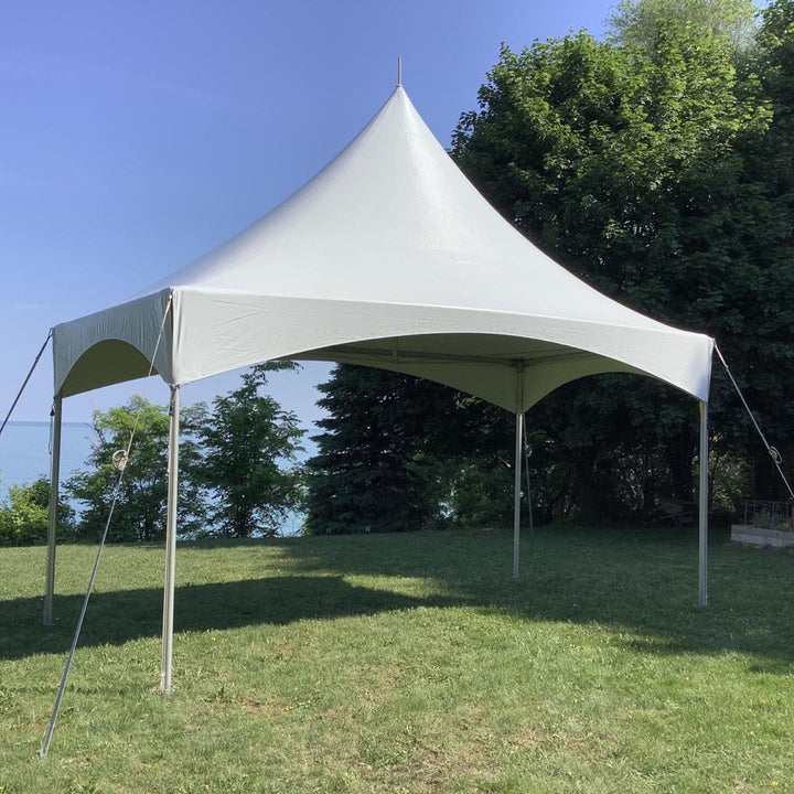 10ft x 10ft Deluxe High Peak Frame Tent - White