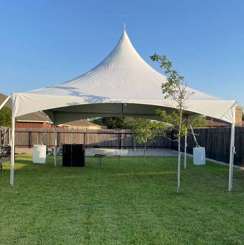 20ft x 20ft Deluxe High Peak Frame Tent - White