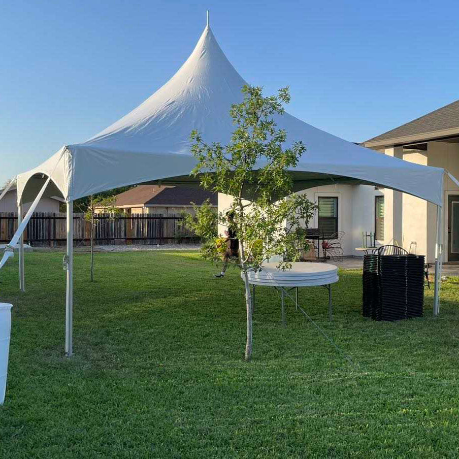 20ft x 20ft Deluxe High Peak Frame Tent - White