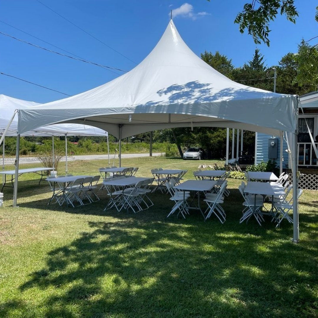 20ft x 20ft Deluxe High Peak Frame Tent - White