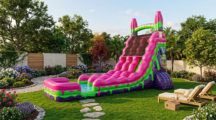 14FT Sour Splashdown Single Lane Slide