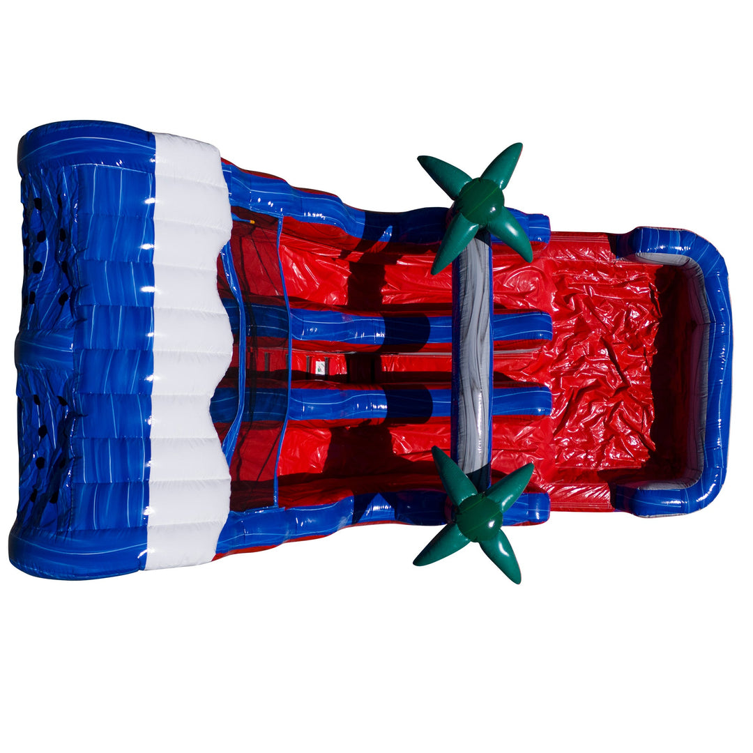 16’ Red Grey And Blue Dual Lane Slide