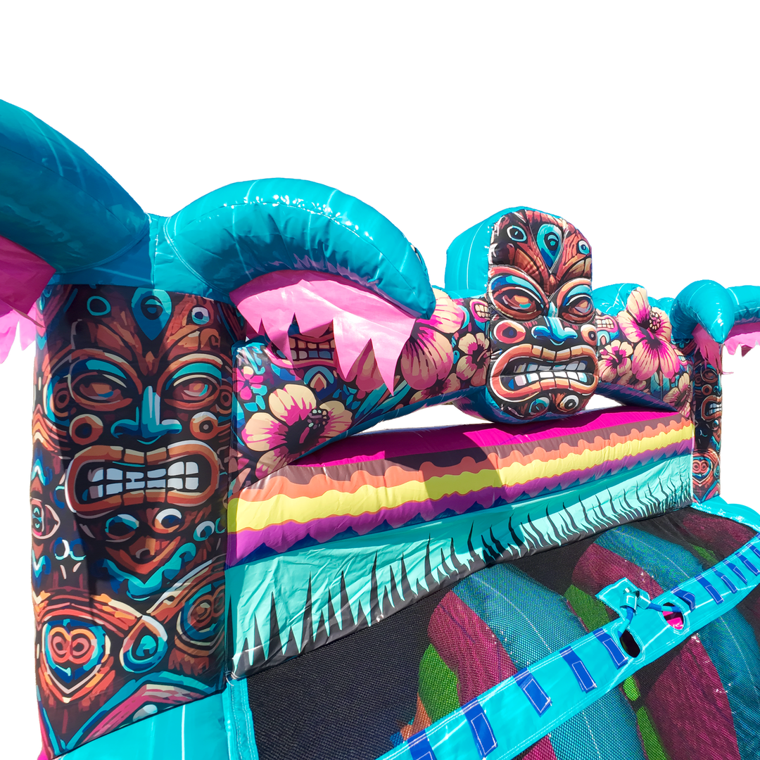 22FT Aloha Splash (Hawaiian Hibiscus) Dual Lane Slide