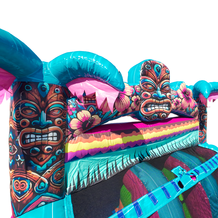 22FT Aloha Splash (Hawaiian Hibiscus) Dual Lane Slide