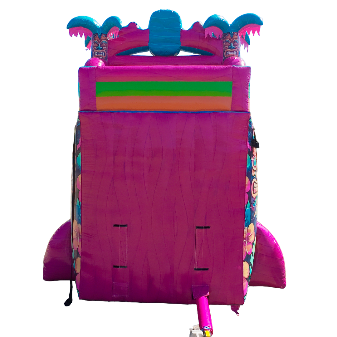 22FT Aloha Splash (Hawaiian Hibiscus) Dual Lane Slide