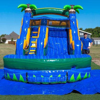 12FT Tropical Single Lane Slide