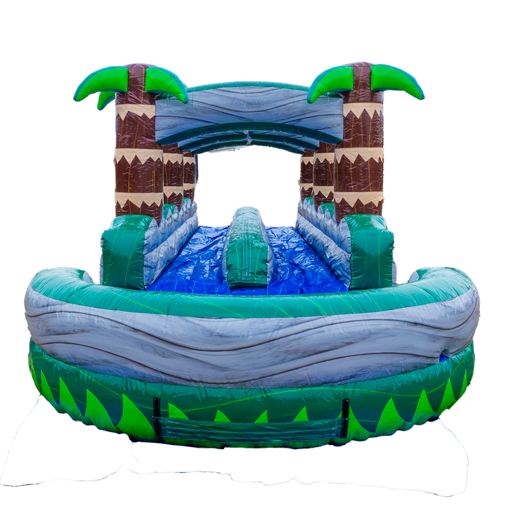 Green Tropical Dual Slip N Slide