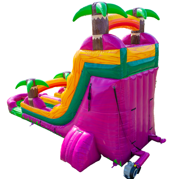 18FT Magenta Single Lane Slide