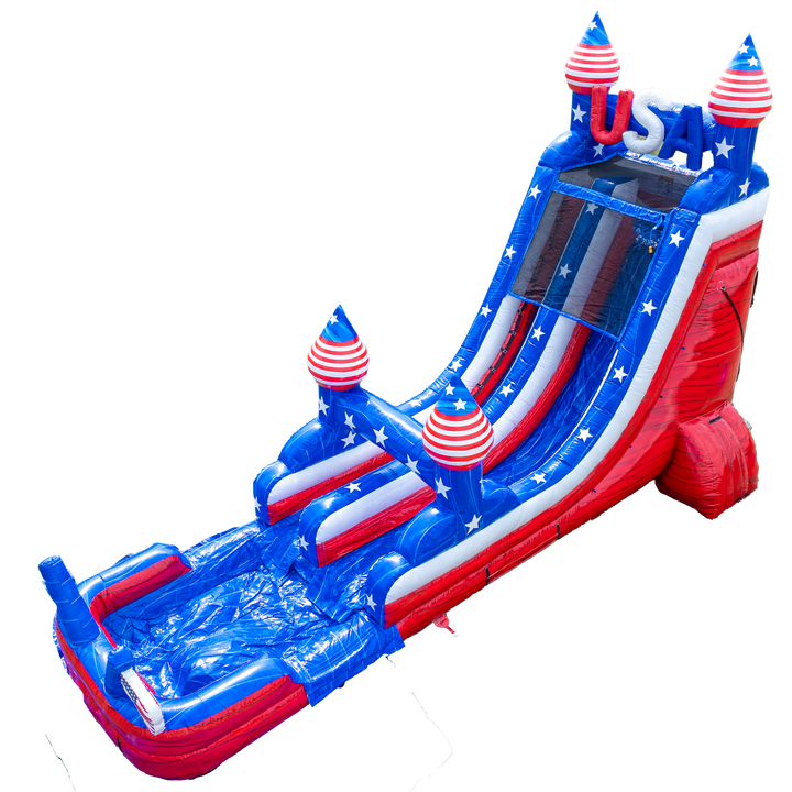 18FT USA Single Lane Slide