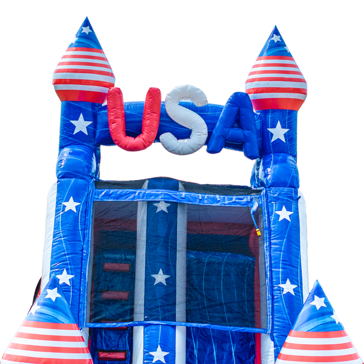 18FT USA Single Lane Slide