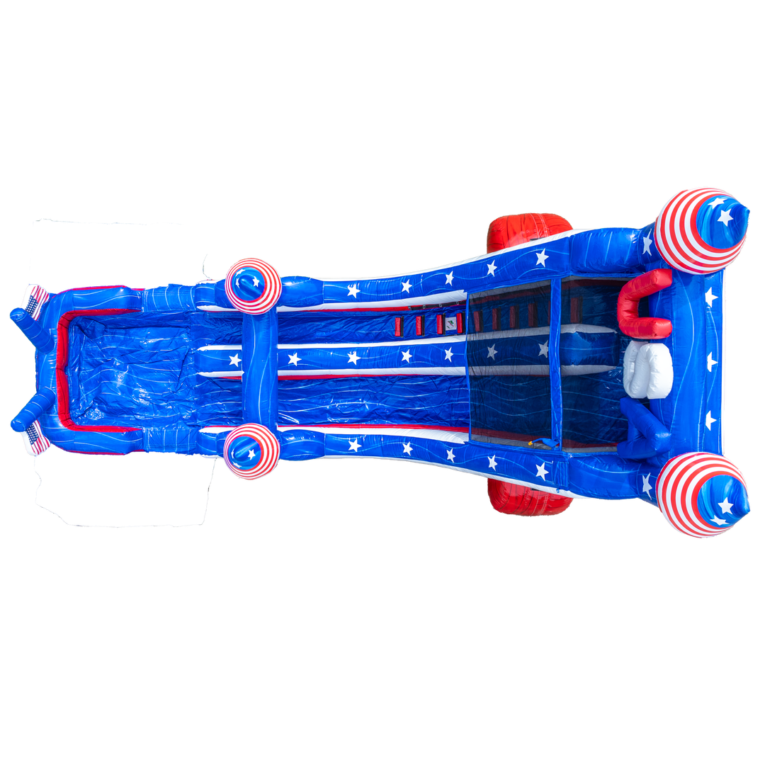 18FT USA Single Lane Slide