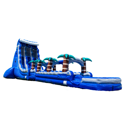 27FT Blue Paradise Dual Lane w/ Slip N Slide