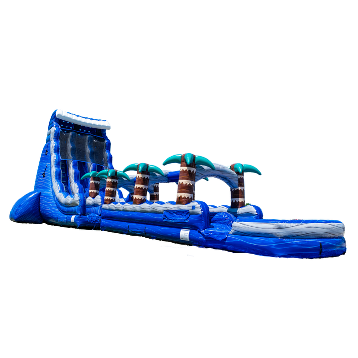 27FT Blue Paradise Dual Lane w/ Slip N Slide