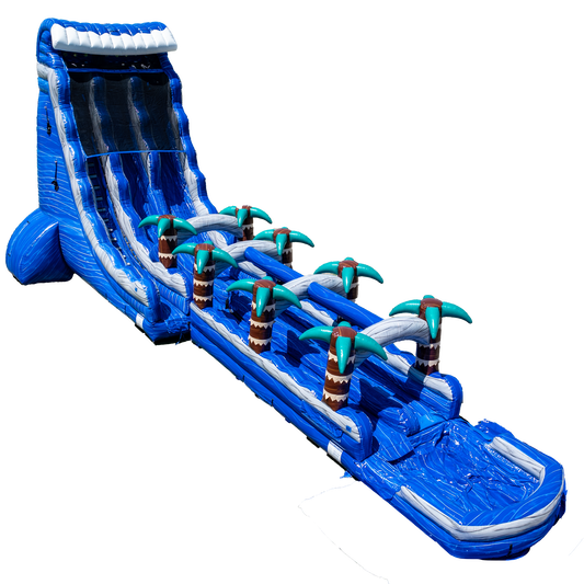 27FT Blue Paradise Dual Lane w/ Slip N Slide