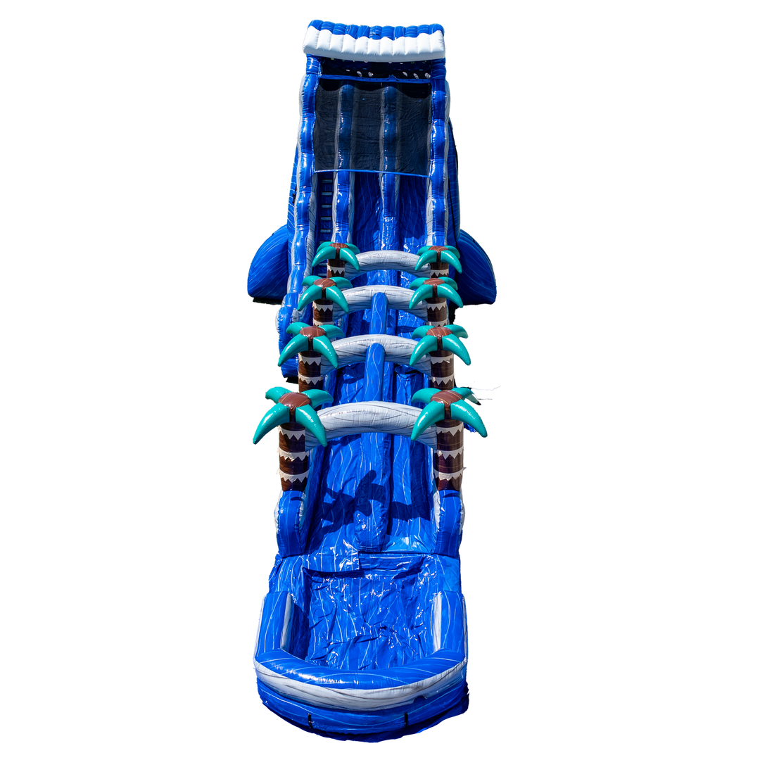 27FT Blue Paradise Dual Lane w/ Slip N Slide