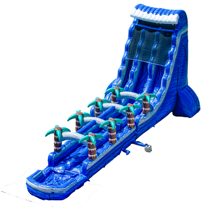 27FT Blue Paradise Dual Lane w/ Slip N Slide