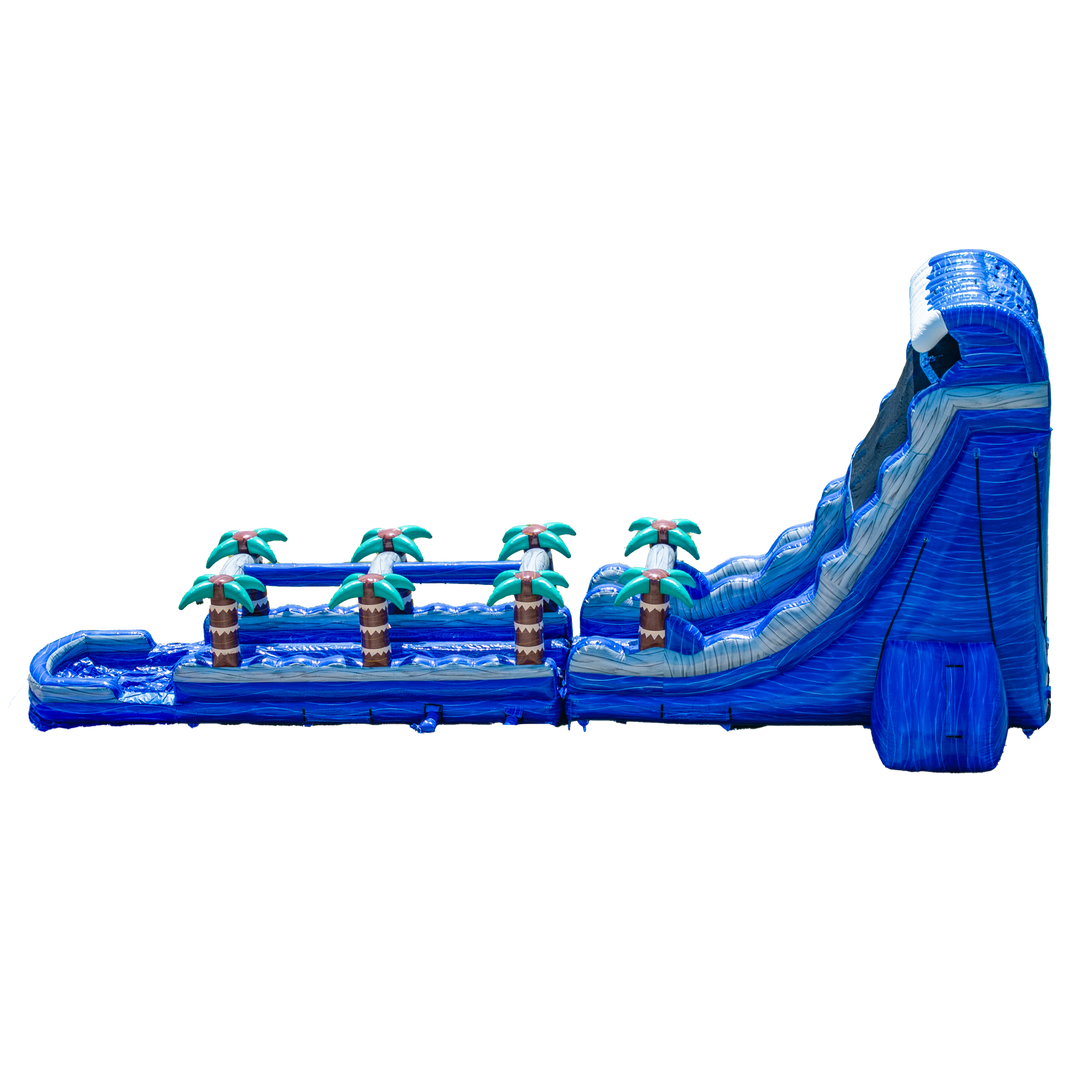 27FT Blue Paradise Dual Lane w/ Slip N Slide