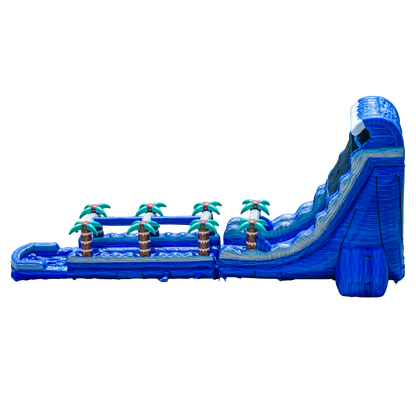 27FT Blue Paradise Dual Lane w/ Slip N Slide