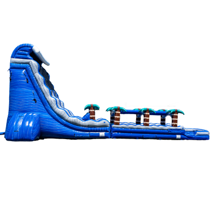27FT Blue Paradise Dual Lane w/ Slip N Slide