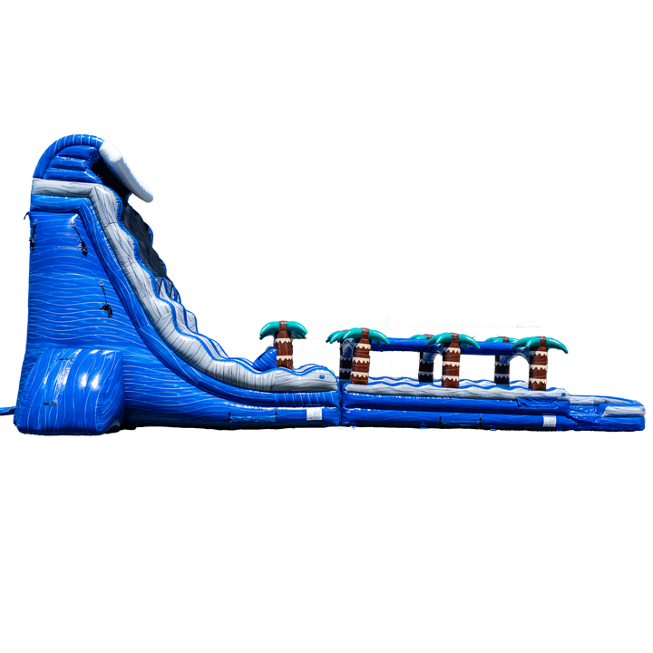 27FT Blue Paradise Dual Lane w/ Slip N Slide
