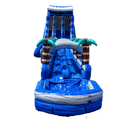 27FT Blue Paradise Dual Lane w/ Slip N Slide