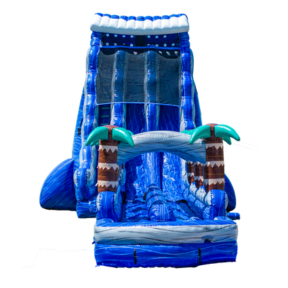 27FT Blue Paradise Dual Lane w/ Slip N Slide