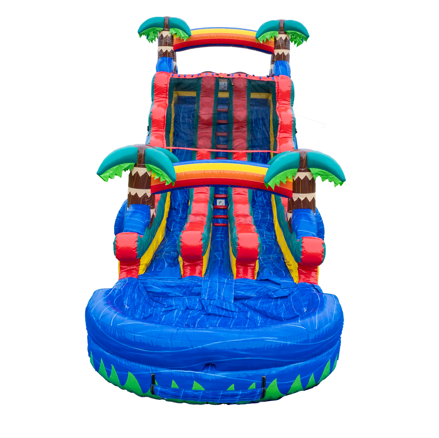 20FT Blue Paradise Dual Lane Slide