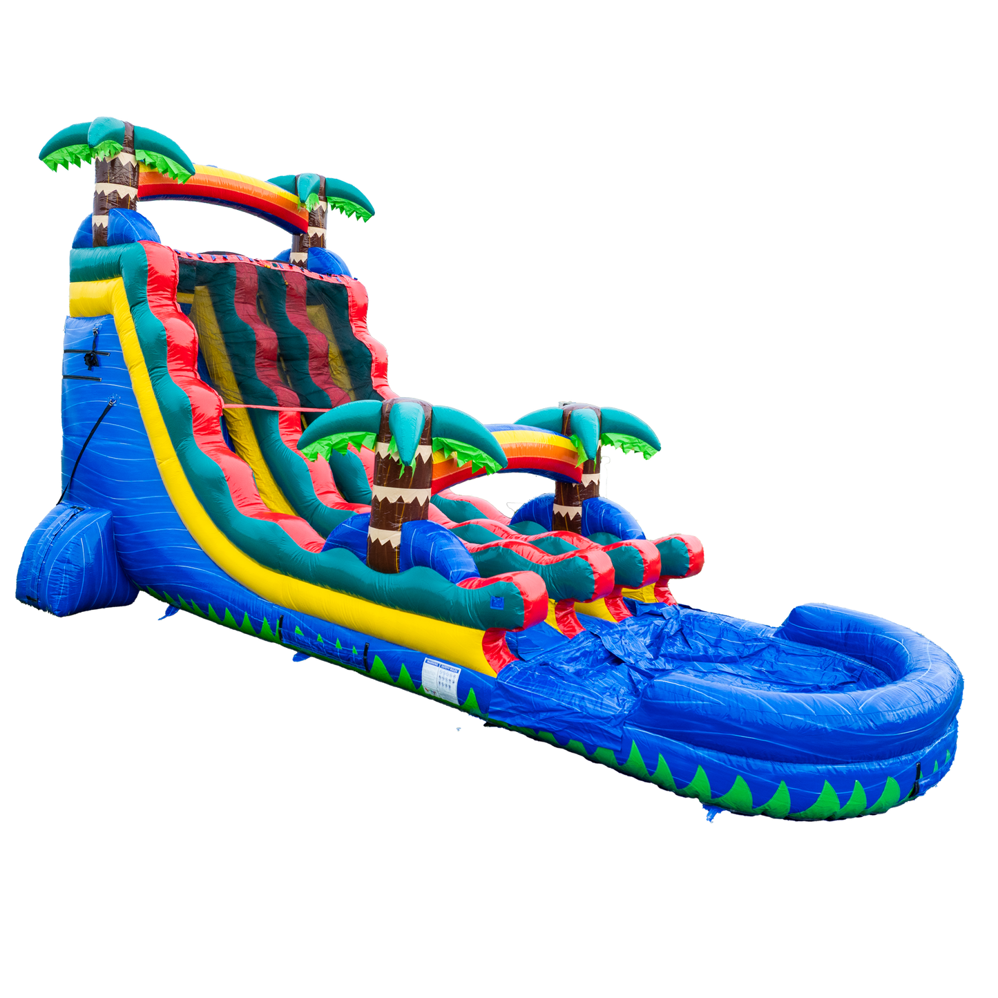 20FT Blue Paradise Dual Lane Slide