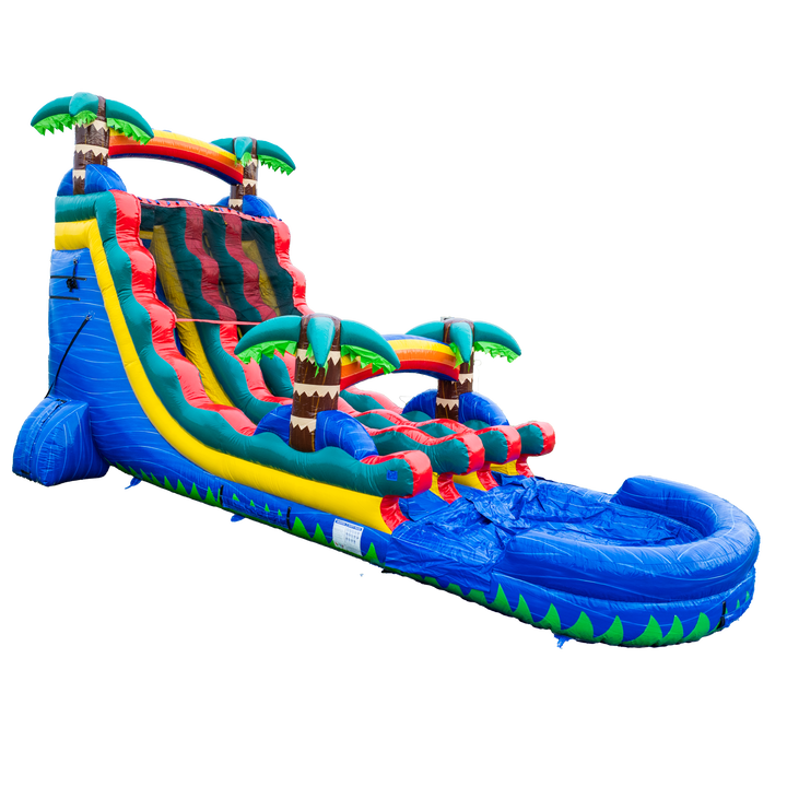 20FT Blue Paradise Dual Lane Slide