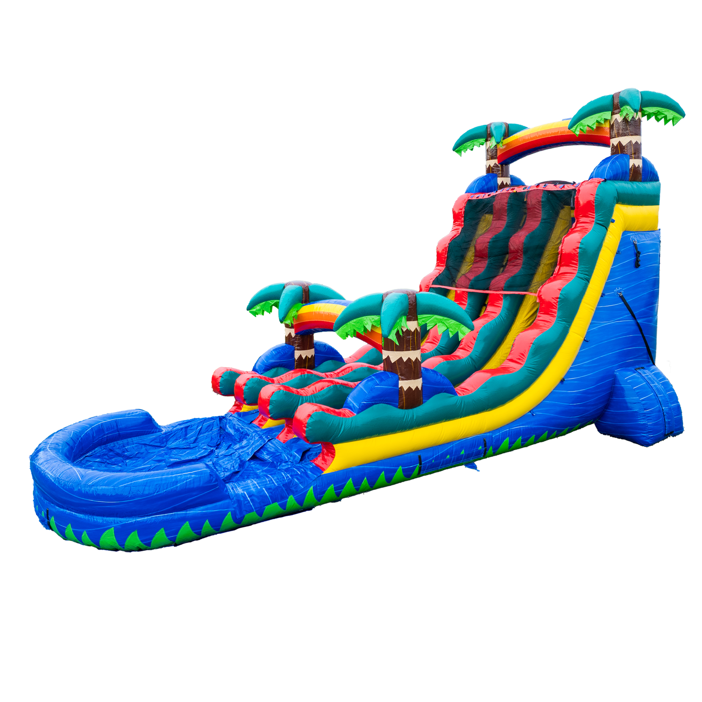 20FT Blue Paradise Dual Lane Slide