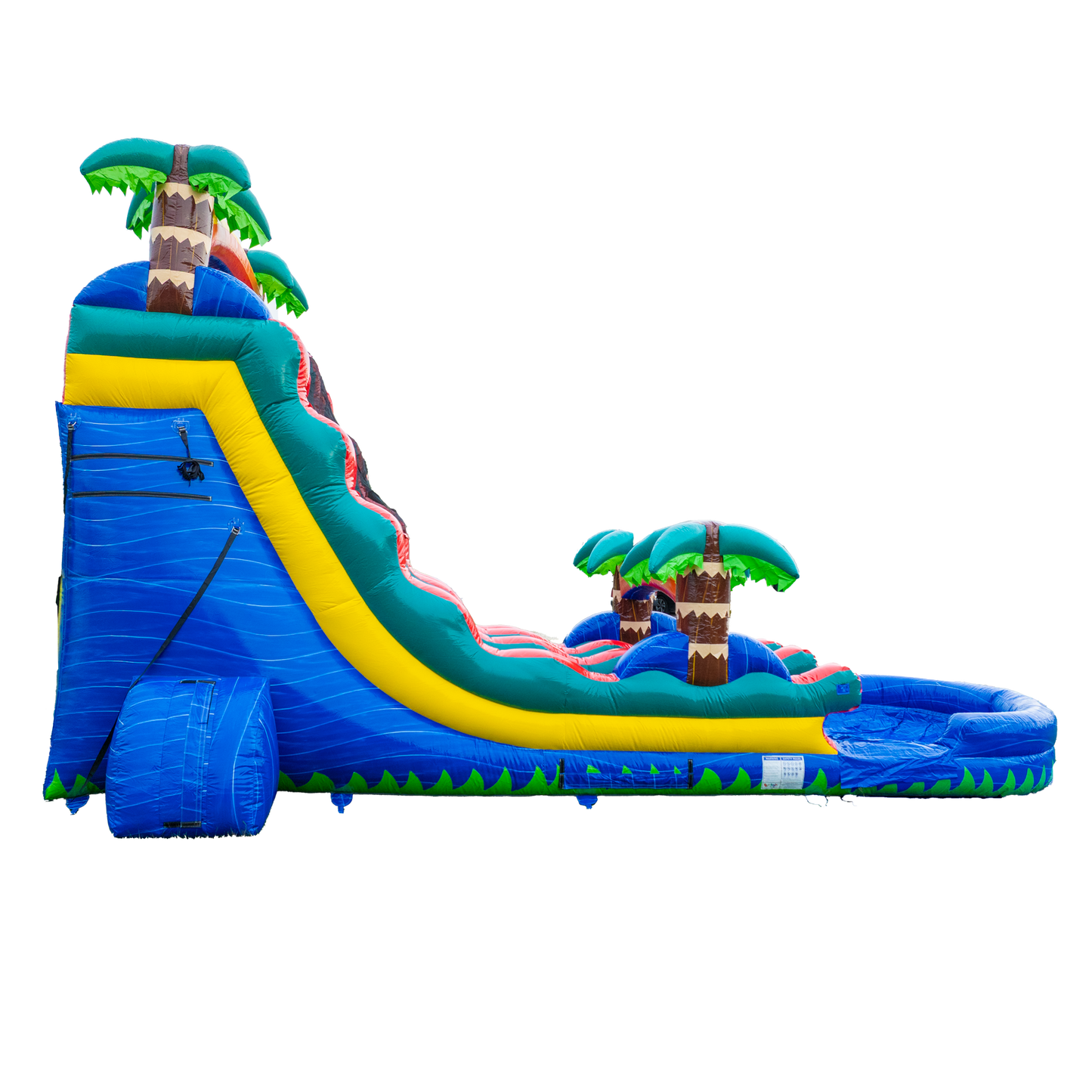20FT Blue Paradise Dual Lane Slide