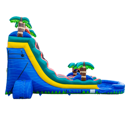 20FT Blue Paradise Dual Lane Slide