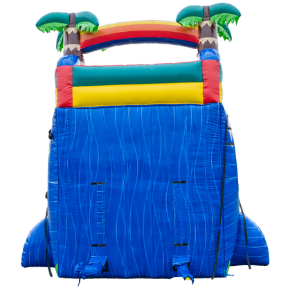 20FT Blue Paradise Dual Lane Slide