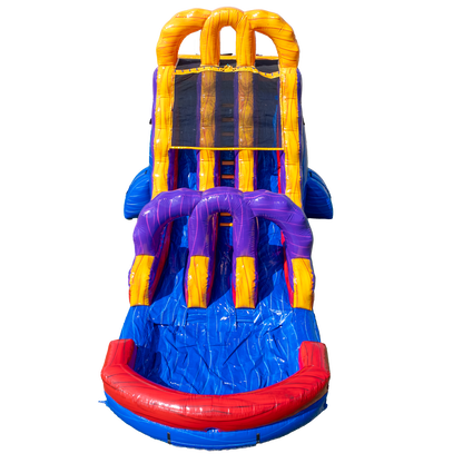 18FT Blue Lava Dual Lane Slide