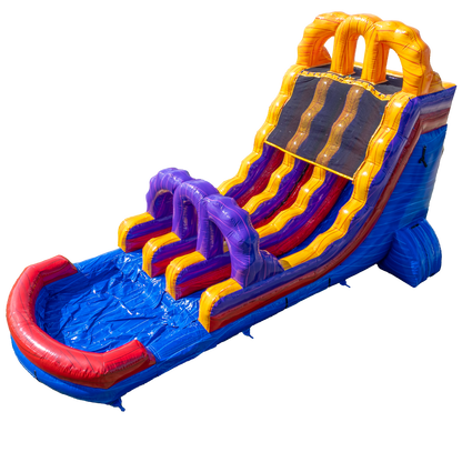 18FT Blue Lava Dual Lane Slide