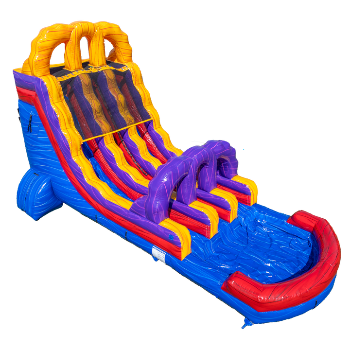 18FT Blue Lava Dual Lane Slide