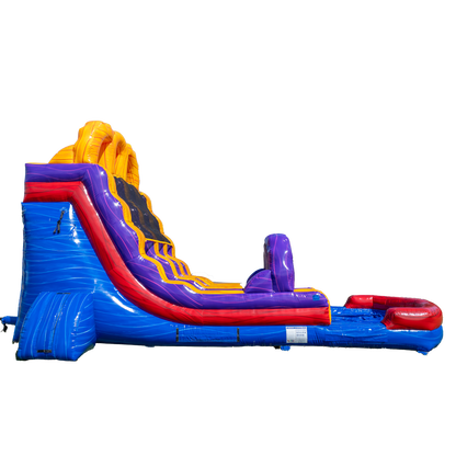 18FT Blue Lava Dual Lane Slide