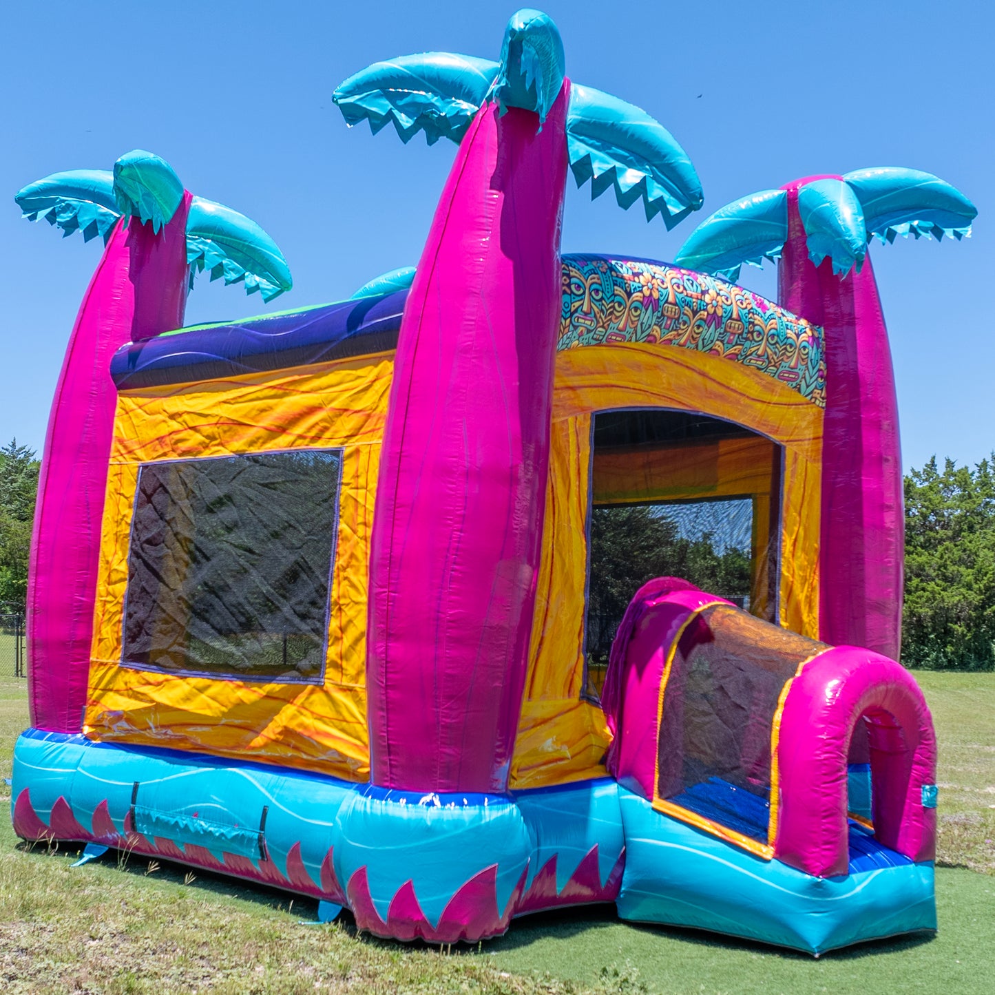 Teal Rippling Rush Bouncer