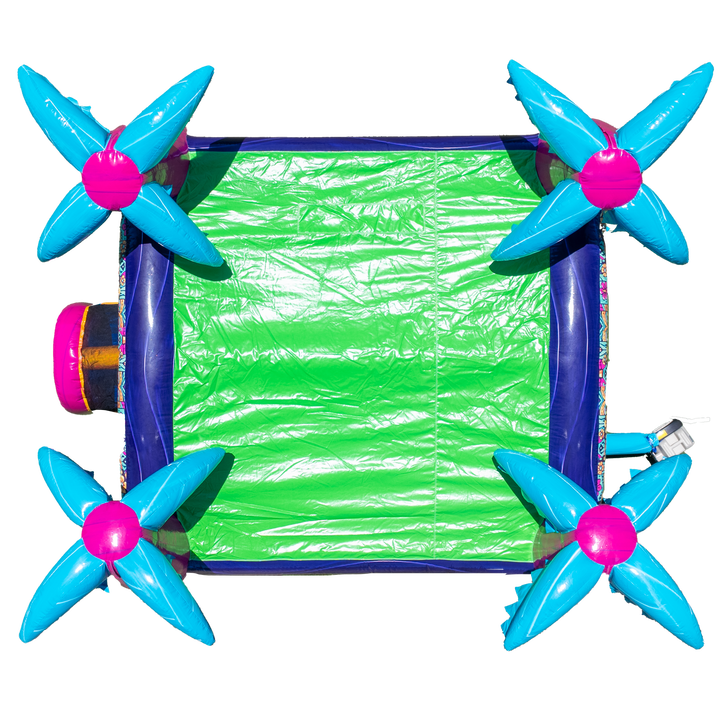 Teal Rippling Rush Bouncer
