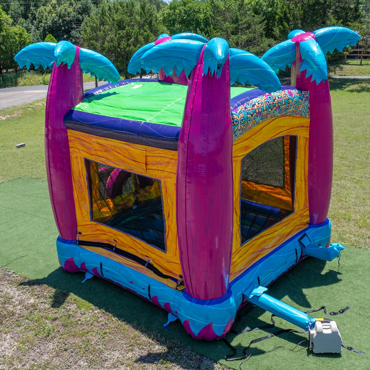 Teal Rippling Rush Bouncer